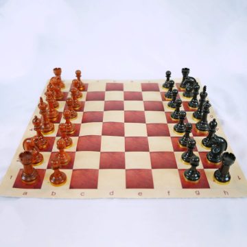 Bàn Cờ Da Napa Cao Cấp Cuộn - Ô Cờ Chuẩn Thi Đấu Quốc Tế (FIDE)