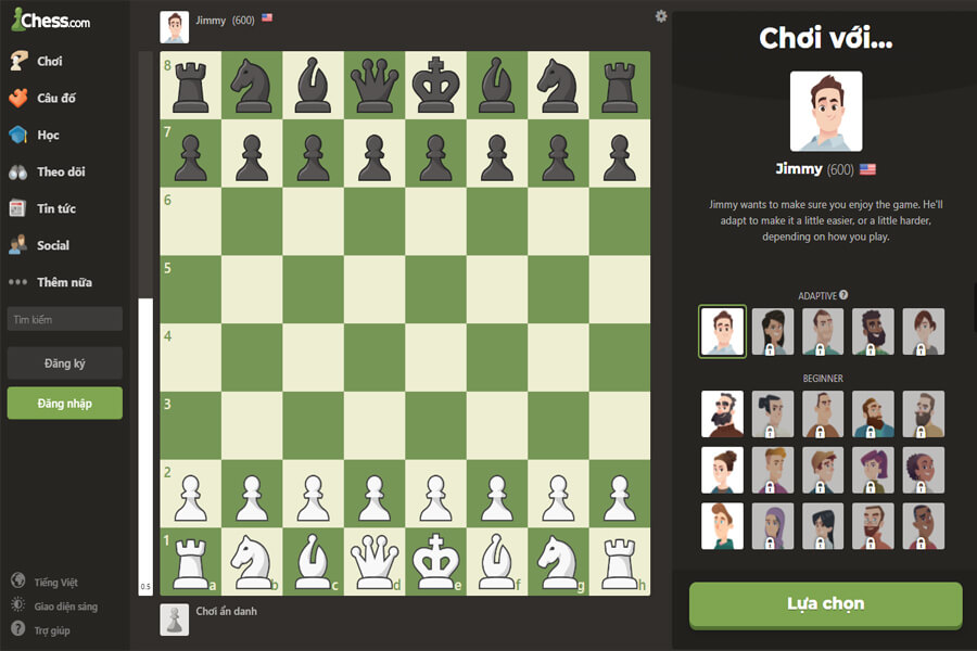 Chơi cờ vua Online