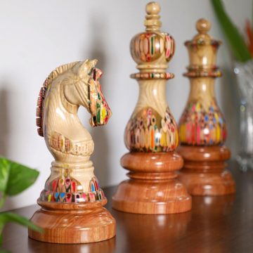 Set 3 quân Hậu - Vua - Mã trang trí - Cờ vua cao cấp (1)