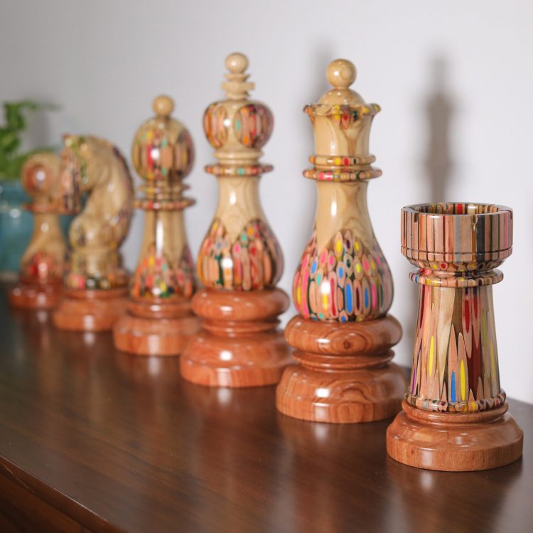 Set 6 Quân Cờ Hậu - Vua - Xe - Tượng - Mã - Tốt trang trí - Cờ vua cao cấp (3)